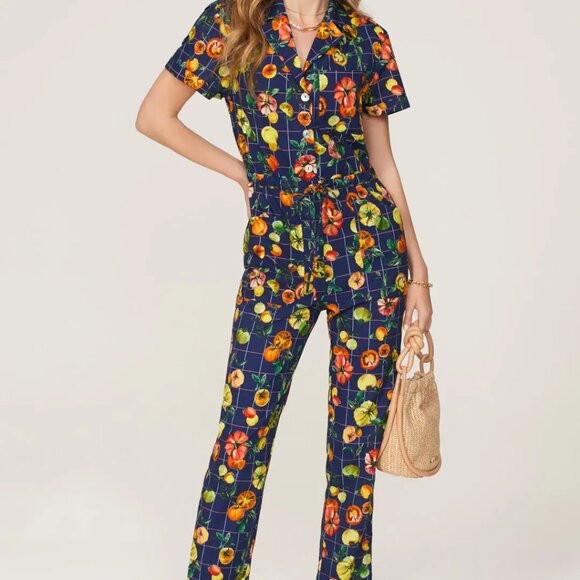Rachel Antonoff Matthew Jumpsuit in Family Heirlooms Print - Picture 1 of 6